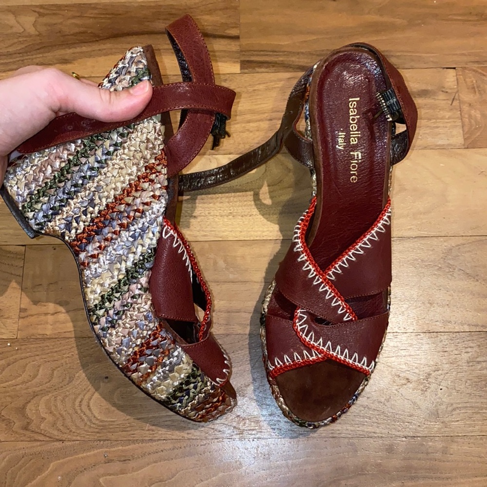Isabella Fiore wedges in fair condition